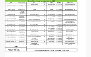 calendrier des amicaux 2026